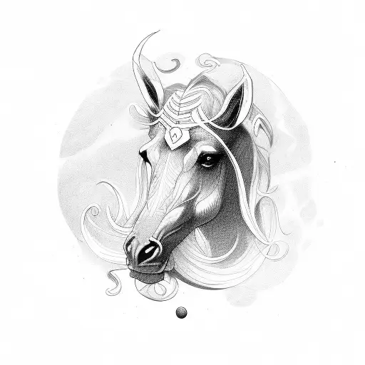 centaur tattoo design idea