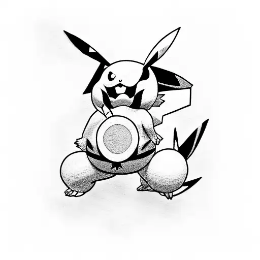 pokemon pikachu tattoo design idea