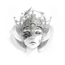 Empress tattoo design idea