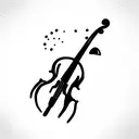 cello tattoo design idea