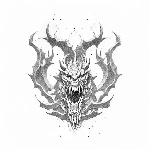 mythosaur tattoo design idea