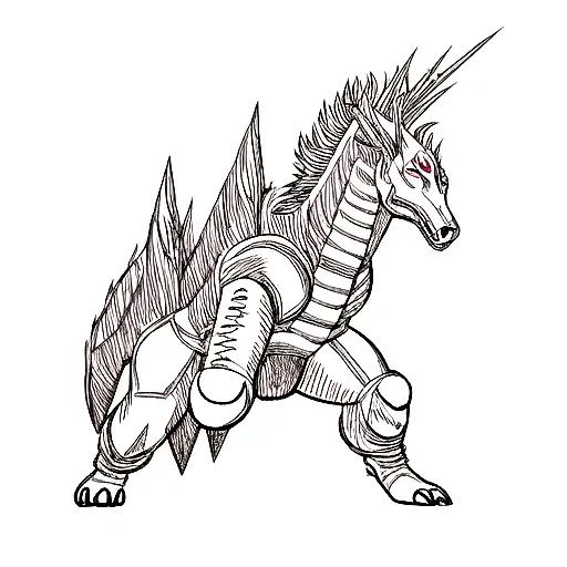 mythosaur tattoo design idea