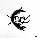 Trampstamp with the name Daniel  tattoo design idea