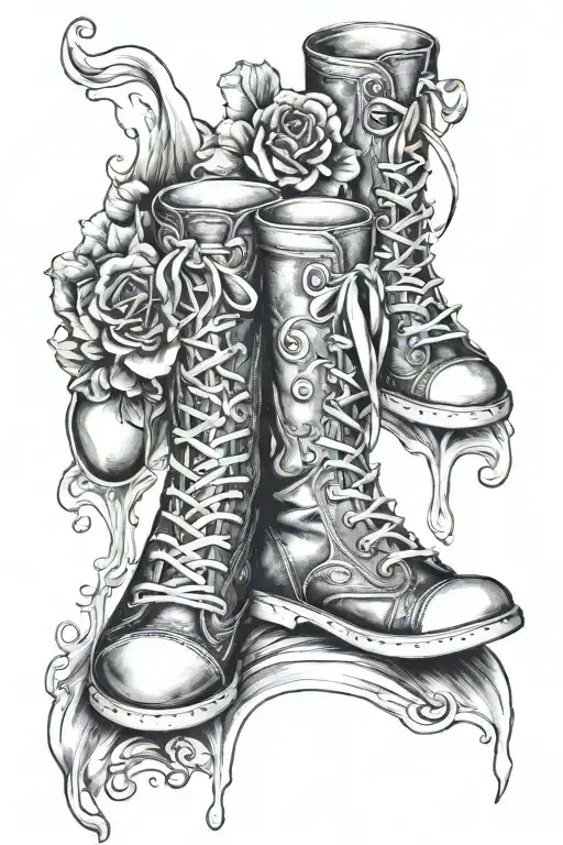 champagne feet sisters tattoo design idea