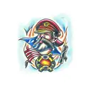 fire tattoo design idea