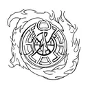 4 tattoos of avatar the last air bender nations (fire, water, earth, air) tattoo design idea