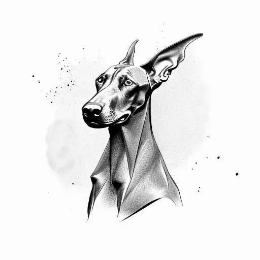 3 head Doberman  tattoo design idea