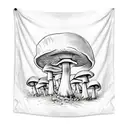 A mushroom in a tapestry is a sophisticated image of a mushroom that resembles the tapestry patterns. tattoo design idea