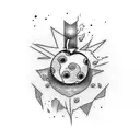 a cherry bomb tattoo design idea