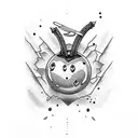 a cherry bomb tattoo design idea