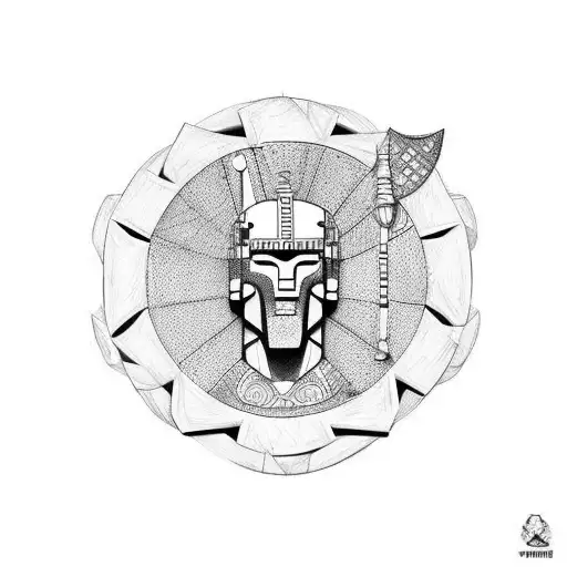 trojan tattoo design idea