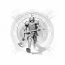 trojan tattoo design idea