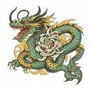 dragon chino tattoo design idea