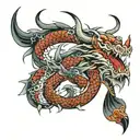 dragon chino tattoo design idea