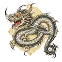 dragon chino tattoo design idea