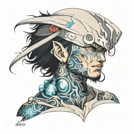 ANime personajes masculinos sexys tattoo design idea