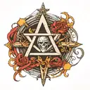 Give me pictures for tattoo ideas for representing atheism, suitable for forearm or wrist  tattoo design idea