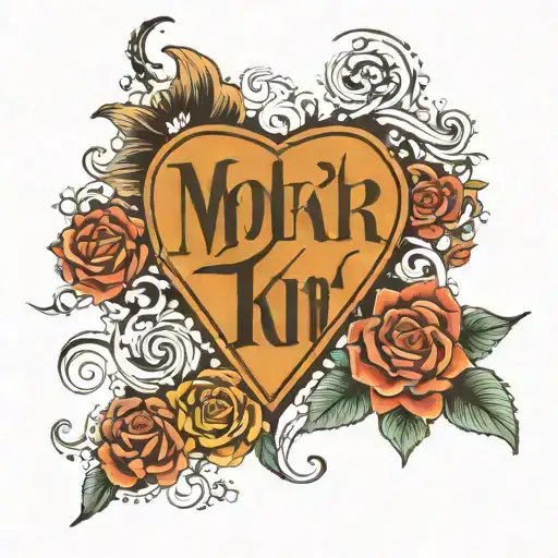 MDFKR in hindi text tattoo design idea