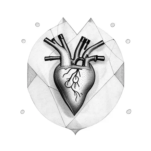 Crying Heart tattoo design idea
