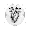 Crying Heart tattoo design idea