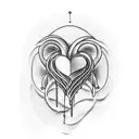 Crying Heart tattoo design idea