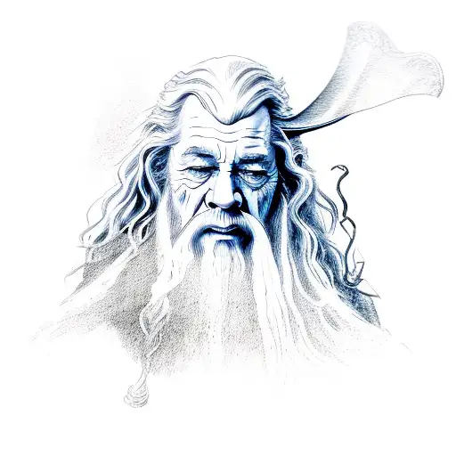 gandalf tattoo design idea