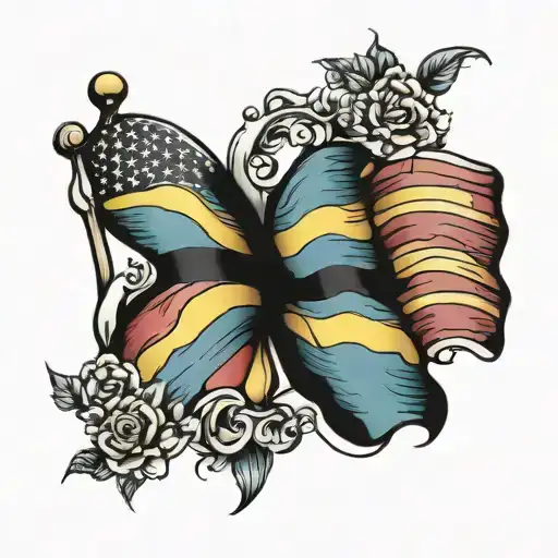 gay flag tattoo tattoo design idea