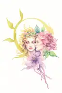 Apollo and Artemis  tattoo design idea