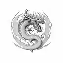 Guts wielding the Dragon Slayer sword in a fierce battle tattoo design idea