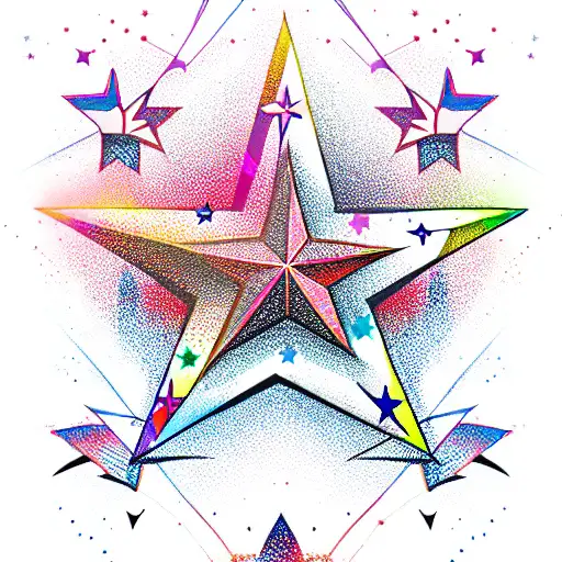 Star tattoo design idea