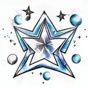 Star tattoo design idea