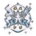 Star tattoo design idea