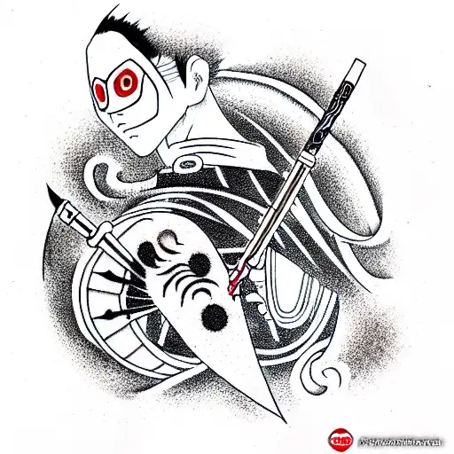 Obito Uchiha tattoo design idea