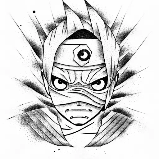 Obito Uchiha tattoo design idea