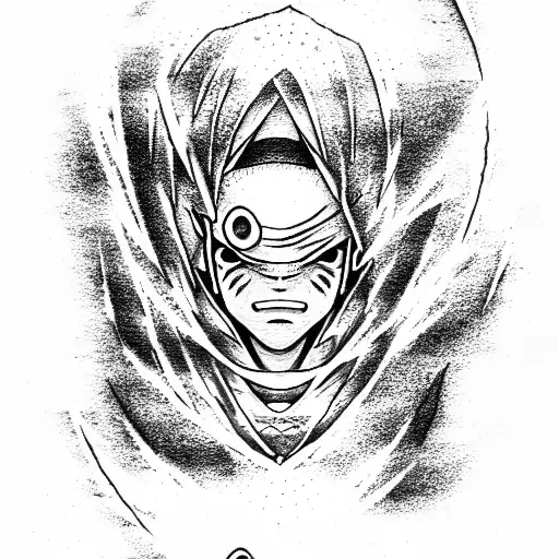 Obito Uchiha tattoo design idea