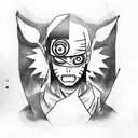 Obito Uchiha tattoo design idea