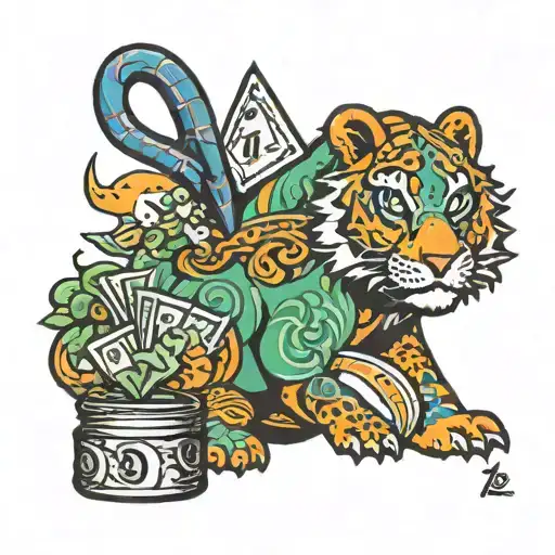 leo, vegas, money, realtor, boba, broncos, lakers, california, tattoo design idea