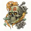 nuclear apocalypse tattoo design idea