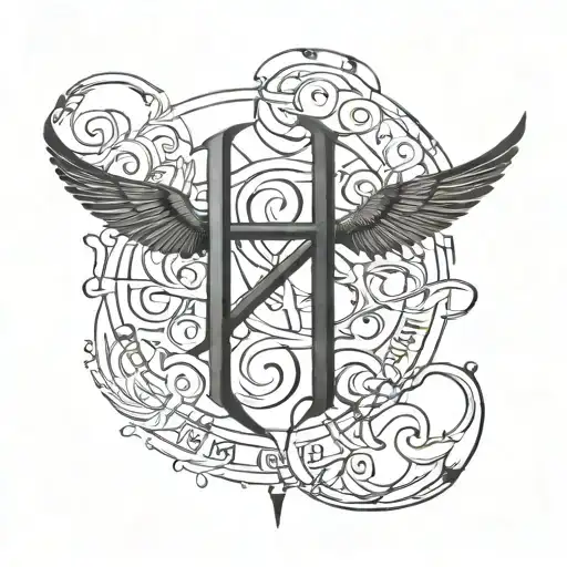 1of1 est 2003 Roman numerals tattoo design idea
