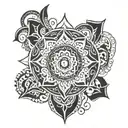 Mandala maori design tattoo design idea