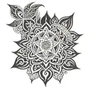 Mandala maori design tattoo design idea