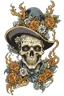 van gogh necromancer tattoo design idea