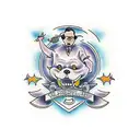 release daddy tattoo design idea