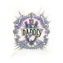 release daddy tattoo design idea