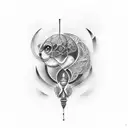 optical illusions, family, motivation to be better tattoo design idea