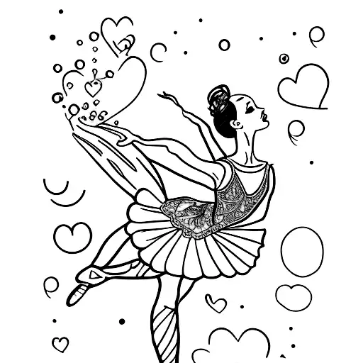 ballerina tattoo design idea