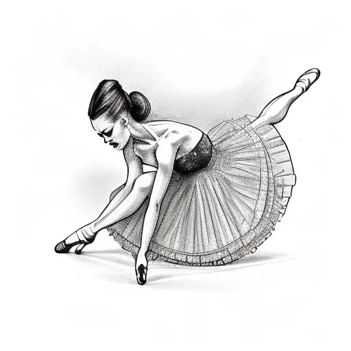 ballerina tattoo design idea