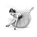 ballerina tattoo design idea