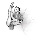 ballerina tattoo design idea