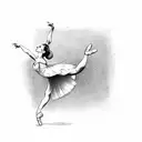 ballerina tattoo design idea